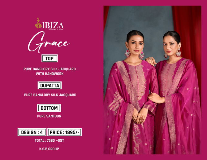 Grace By Ibiza Silk Designer Salwar Kameez Wholesale Market In Surat
